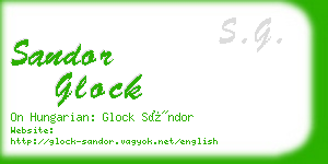 sandor glock business card